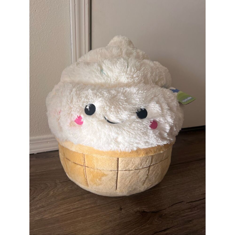 squishable discontinued soft serve ice cream cone plush 18”